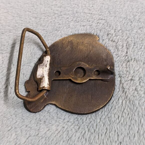 Vintage 70's Columbia Built Bicycle Brass Belt Buckle - Picture 5 of 6